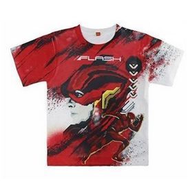 DC Comics Justice League The Flash 3D Effect Short Sleeve T-shirt 5-6Years RRP 7 CLEARANCE XL 5.99